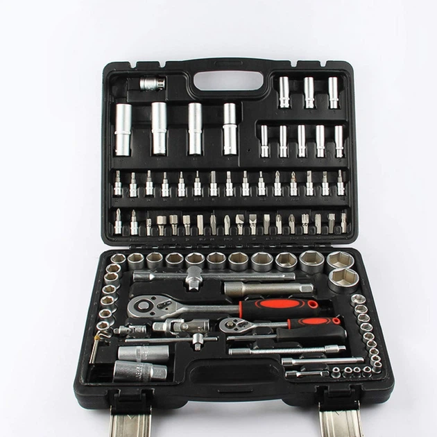 Универсальный набор инструментов Top Tools 94Set для дома и авто, с трещёткой, битами, головками, в кейсе - Фото 10 Универсальный набор инструментов Top Tools 94Set для дома и авто, с трещёткой, битами, головками, в кейсе - изображение 10