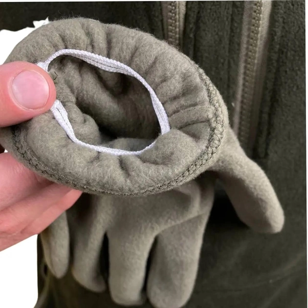 Зимние тактические перчатки на флисе ВСУ Traum Хаки - изображение 2