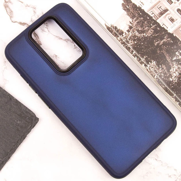 Чохол TPU+PC Lyon Frosted для Xiaomi Redmi Note 8 Pro Navy Blue - изображение 4