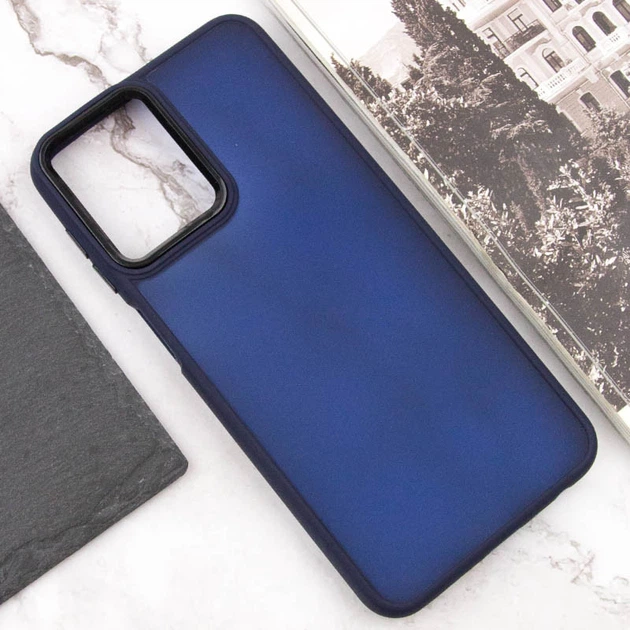 Чохол TPU+PC Lyon Frosted для Motorola Moto E13 Navy Blue - Фото 4 Чохол TPU+PC Lyon Frosted для Motorola Moto E13 Navy Blue - изображение 4