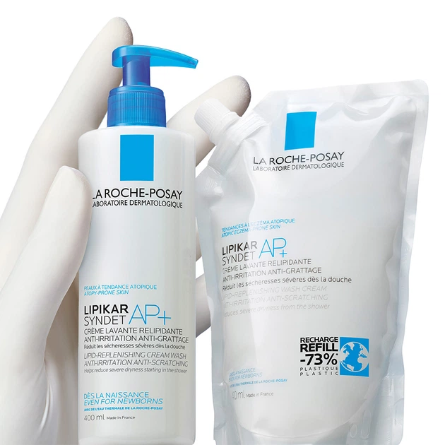 Wkład wymienny Kremowy żel pod prysznic La Roche-Posay Lipikar Syndet AP+ nawilżający 400 ml (3337875735766) - obraz 2