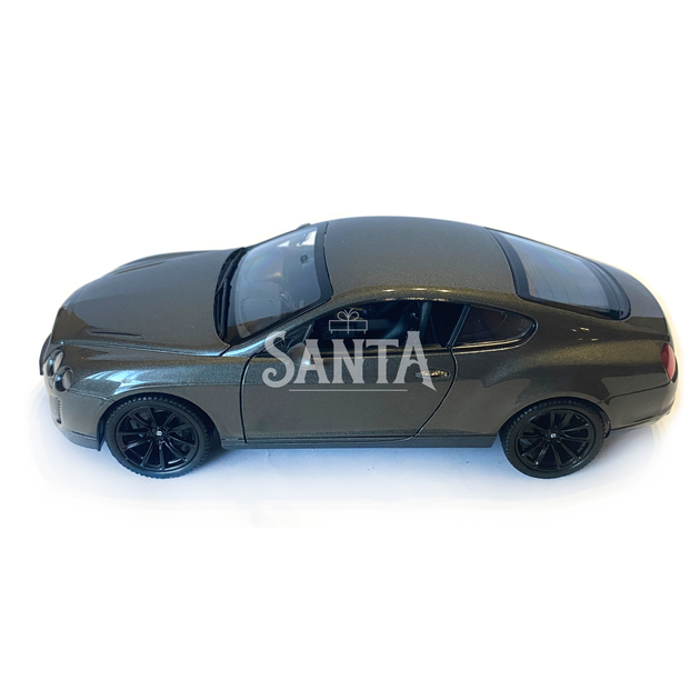 Игрушечная машинка металлическая WELLY 1:24 BENTLEY CONTINENTAL SUPERSPORTS, бентли континенталь суперспорт, откр.двери, капот, серая, 19 * 7.5 * 5.5 см (24018W) - изображение 3