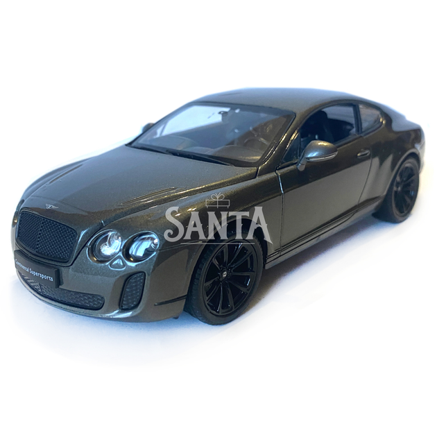 Игрушечная машинка металлическая WELLY 1:24 BENTLEY CONTINENTAL SUPERSPORTS, бентли континенталь суперспорт, откр.двери, капот, серая, 19 * 7.5 * 5.5 см (24018W) - изображение 5