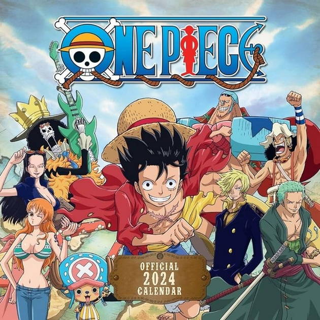 Календар One Piece Anime 2024 Calendar (Square Wall Calendar, Poster