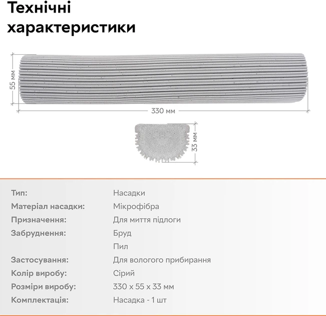 Губка для швабры RZTK Sponge Mop - изображение 7