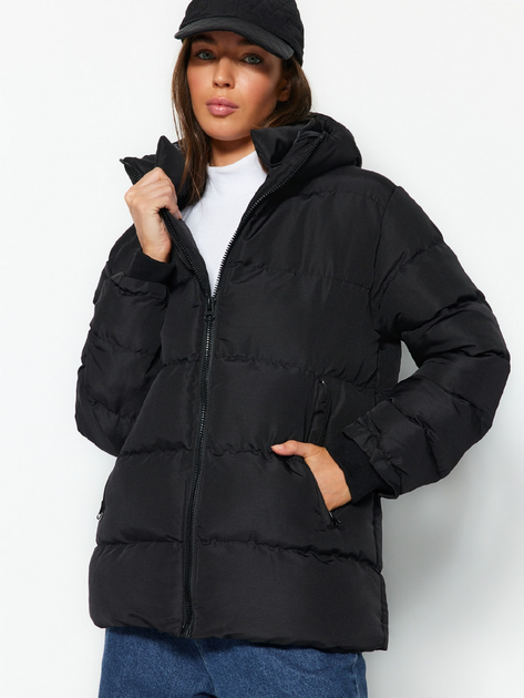 Акція на Куртка зимова жіноча Trendyol TWOAW24MO00077 XS Black від Rozetka