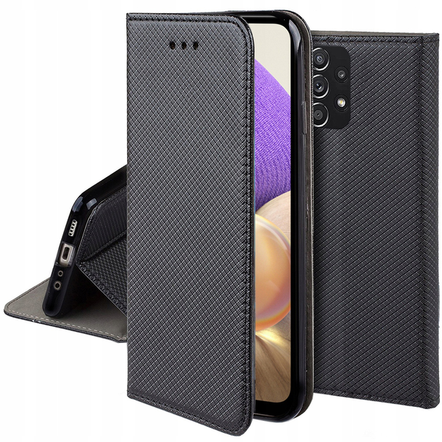 Etui z klapką Smart Magnet Book do Samsung Galaxy A32 LTE Black (5903919063539) - obraz 1