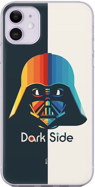 Etui plecki Disney Star Wars Dark Side Darth Vader 023 do Apple iPhone 11 Black (5903537289656) - obraz 1