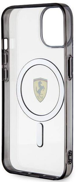 Etui plecki Ferrari Outline Magsafe do Apple iPhone 14 Black (3666339121136) - obraz 2