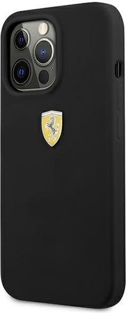 Панель Ferrari Silicone для Apple iPhone 13/13 Pro Чорний (3666339026936) - зображення 1