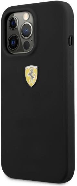 Etui plecki Ferrari Metal Logo MagSafe do Apple iPhone 13/13 Pro Black (3666339059552) - obraz 1