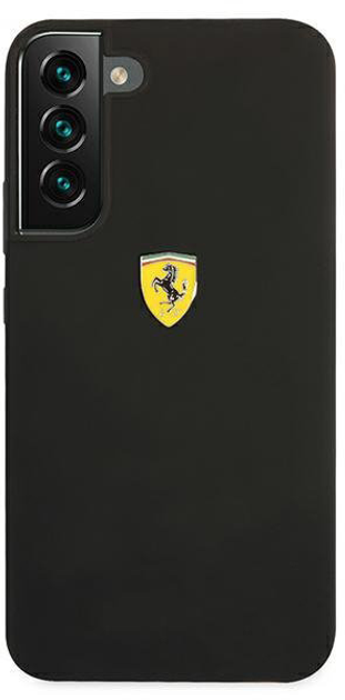 Etui plecki Ferrari On Track Silicone do Samsung Galaxy S22 Plus Black (3666339045104) - obraz 1