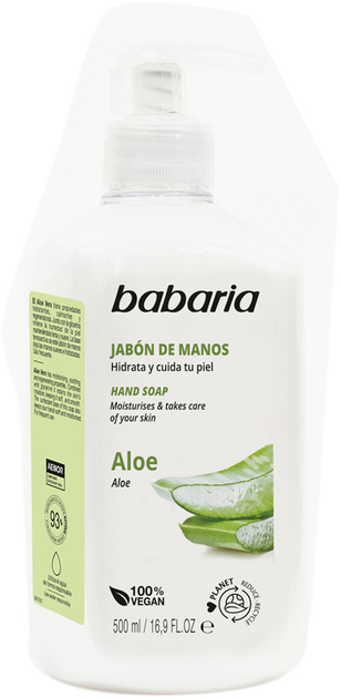 Рідке мило для рук Babaria Liquid Hand Soap Aloe Vera 500 мл (8410412027045) - зображення 1