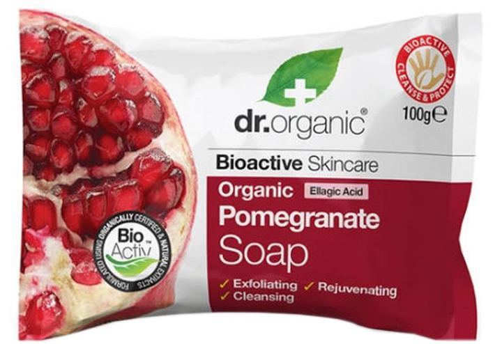 Mydło Dr. Organic Pomegranate Soap 100 g (5060176670785) - obraz 1
