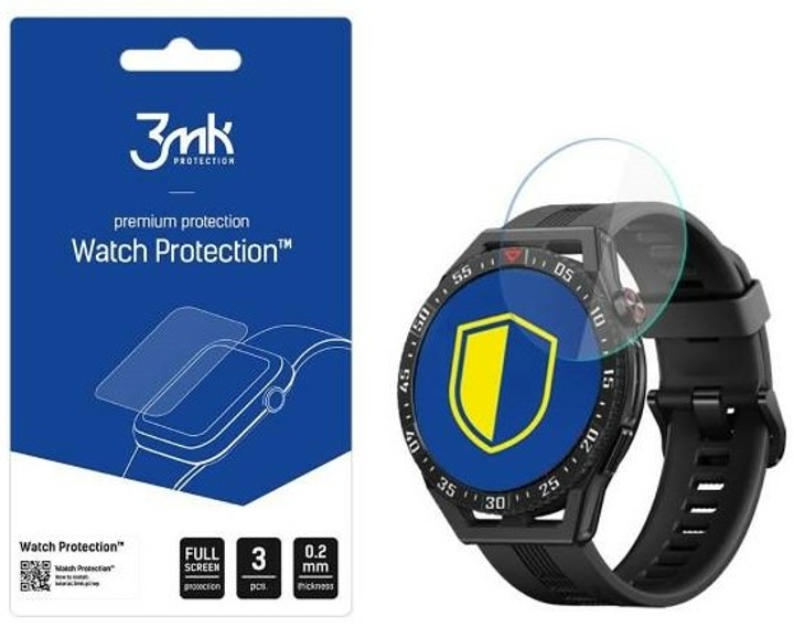 Захисне скло 3MK Watch Protection для Huawei Watch GT 3 SE 46 мм 3 шт (5903108495059) - зображення 1