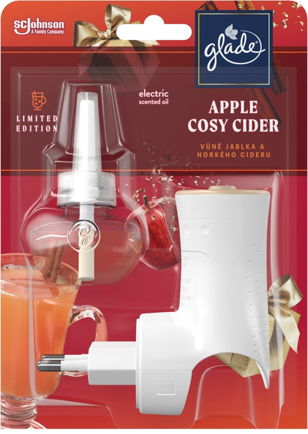 Elektryczny odświeżacz powietrza Glade Aroma Diffuser with Refill Apple Cosy Cider 20 ml (5000204272857) - obraz 1