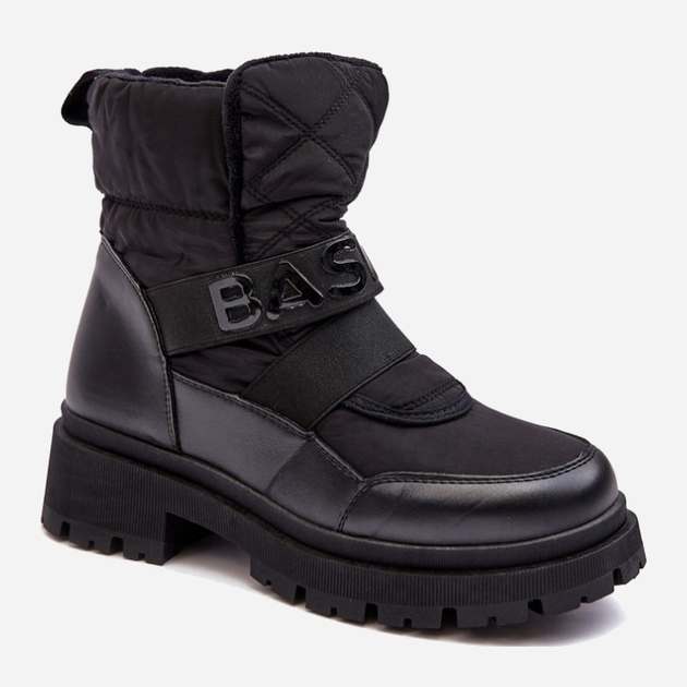 Жіночі зимові черевики високі Zeva 38 Чорні (5905677935783) - зображення 2