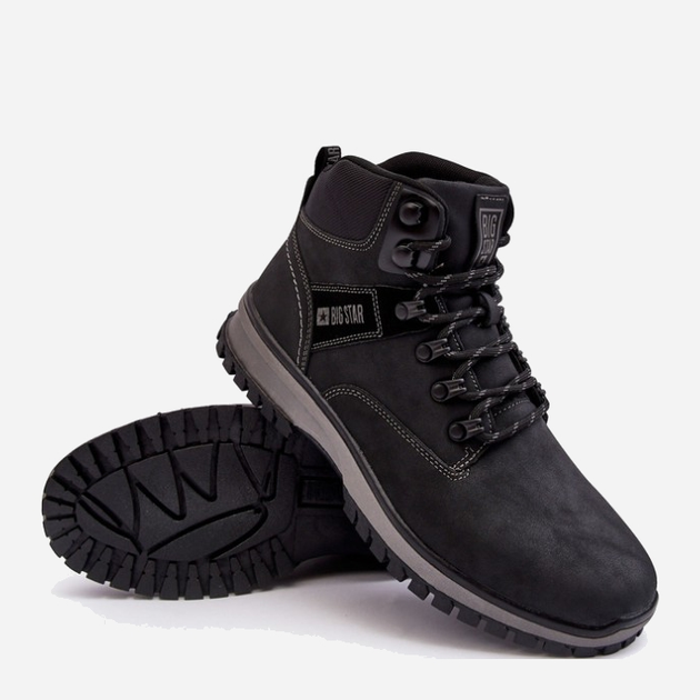 Чоловічі черевики для трекінгу Big Star MM174019 45 Чорні (5900714678098) - зображення 3