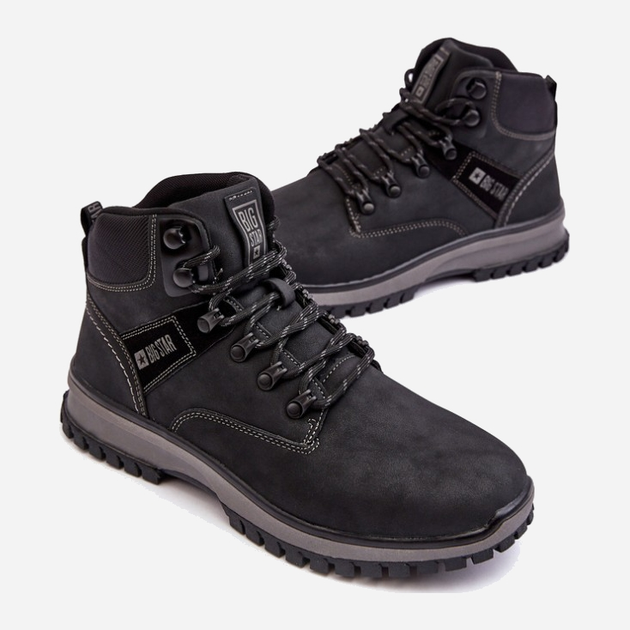 Чоловічі черевики для трекінгу Big Star MM174019 45 Чорні (5900714678098) - зображення 5