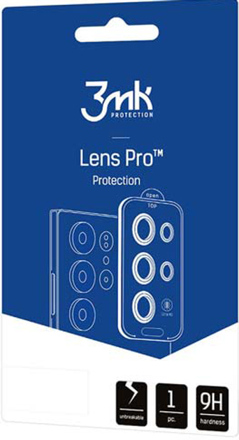 Szkło hartowane 3MK Lens Protection Pro na aparat Samsung Galaxy A14 4G/A14 5G/A34 5G z ramką montażową (5903108519304) - obraz 1