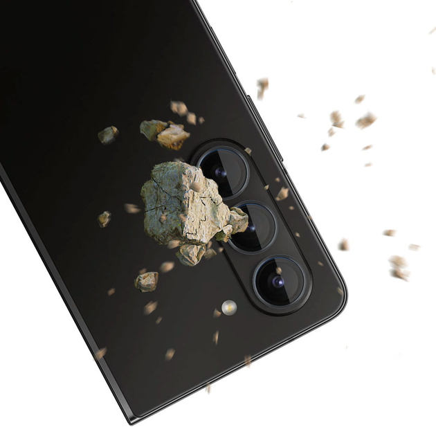 Szkło hartowane 3MK Lens Protection Pro na aparat Samsung Galaxy Z Fold 5 z ramką montażową (5903108528184) - obraz 3