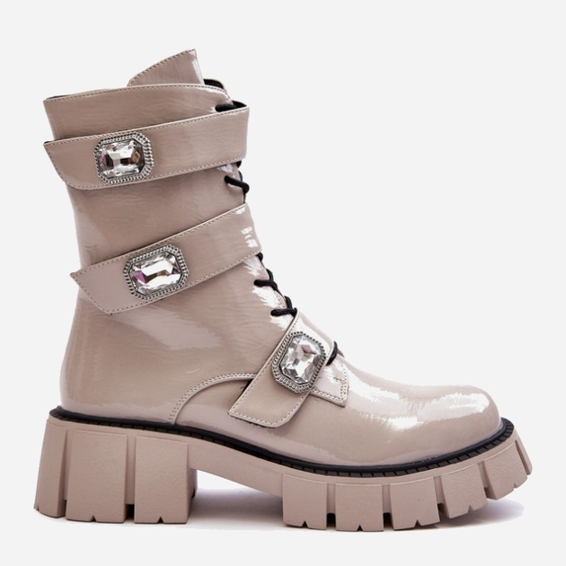 Жіночі зимові черевики високі S.Barski MR870-61 39 Світло-сірі (5905677937299) - зображення 1