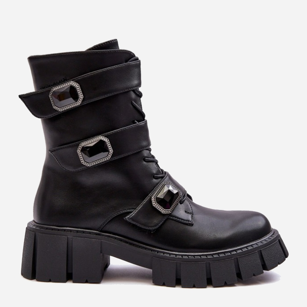 Жіночі зимові черевики високі S.Barski MR870-62 40 Чорні (5905677937121) - зображення 1