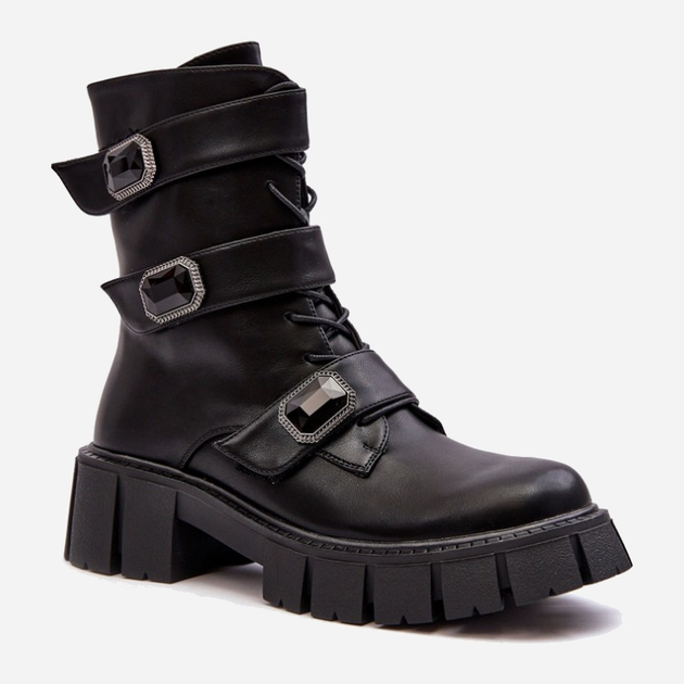Жіночі зимові черевики високі S.Barski MR870-62 41 Чорні (5905677937138) - зображення 2