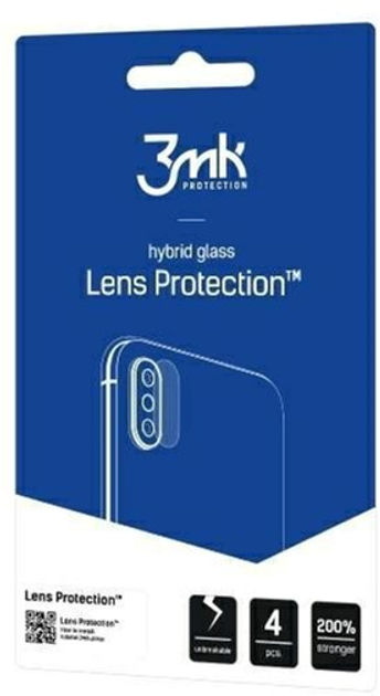 Комплект захисних стекол 3MK Lens Protect для камери Samsung Galaxy S20 Ultra 4 шт - зображення 1