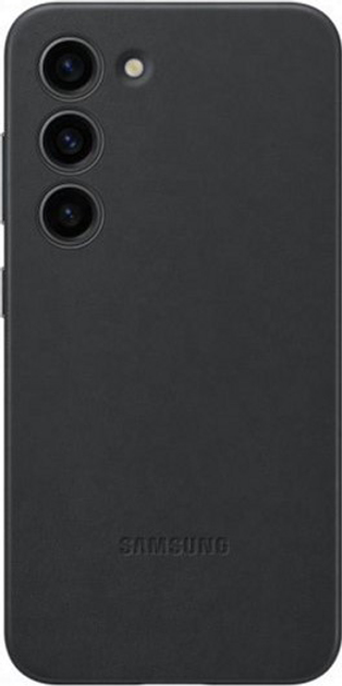Etui plecki Samsung Leather Cover do Galaxy S23 Black (8806094770421) - obraz 1