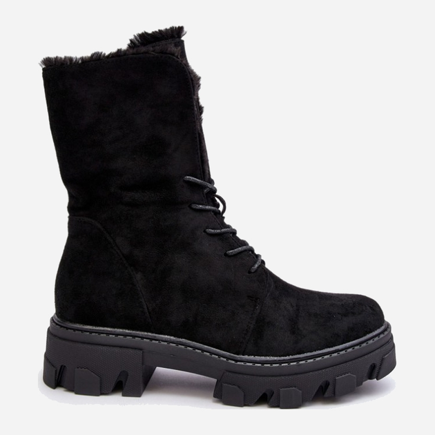 Жіночі зимові черевики високі Frendo 37 Чорні (5905677933970) - зображення 1
