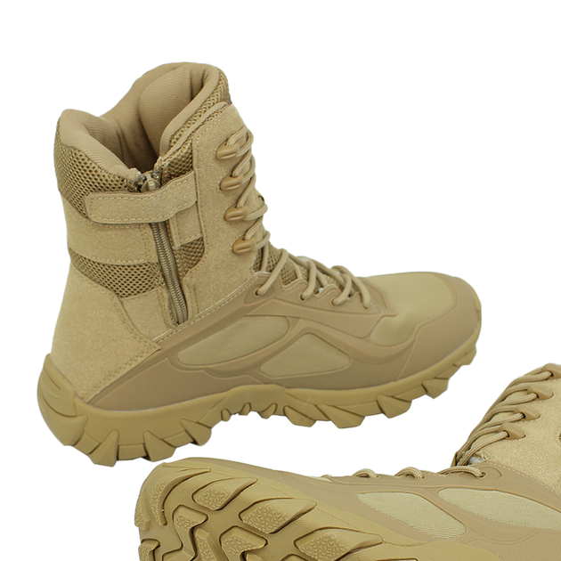Тактичні черевики Lesko 6671 A533 Sand Khaki р.43 tactical демісезонне армійське взуття (маломерят) - зображення 2