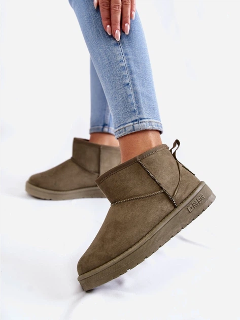 Śniegowce mukluki damskie z futerkiem Big Star KK274292 38 Khaki (5900714578381) - obraz 4