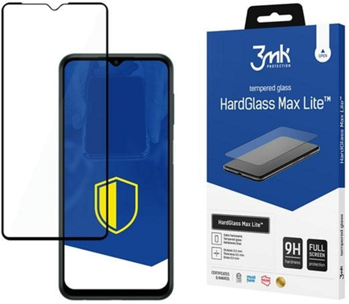 Захисне скло 3MK HardGlass Max Lite для Samsung Galaxy M13 (5903108485890) - зображення 1