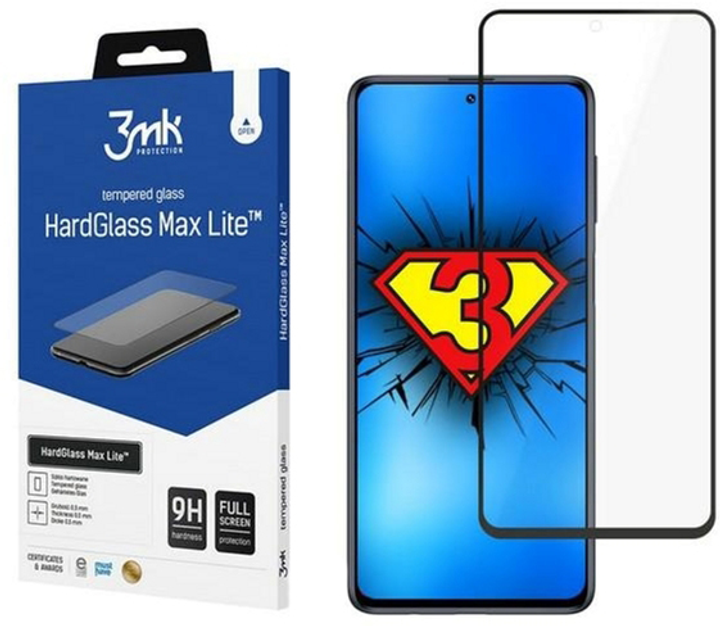 Захисне скло 3MK HardGlass Max Lite для Samsung Galaxy M51 (5903108305303) - зображення 1