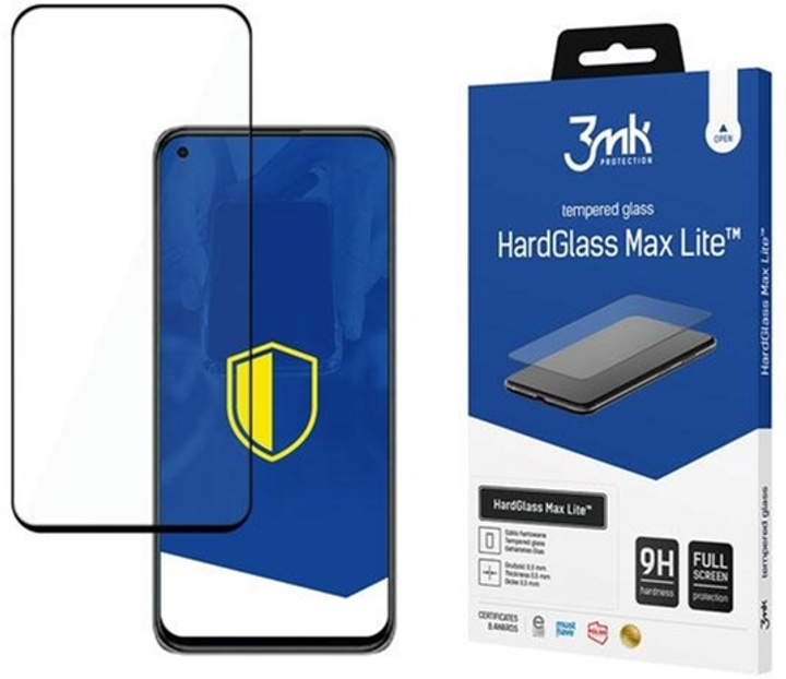 Захисне скло 3MK HardGlass Max Lite для Xiaomi Mi 11 Lite 5G (5903108389884) - зображення 1