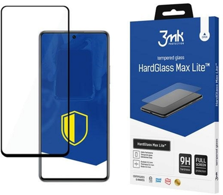 Захисне скло 3MK HardGlass Max Lite для Xiaomi Mi 11T / Mi 11T Pro (5903108441674) - зображення 1