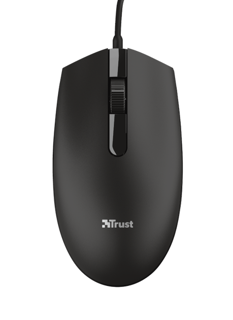 Мышь Trust Basi, Black, USB, оптическая, 1200 dpi, 3 кнопки, 1.6 м (24271) - изображение 2