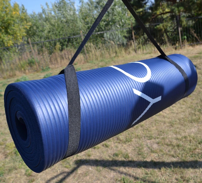 Коврик для йоги та фітнесу PowerPlay 4151 NBR Performance Mat Синій (183x61x1.2) - зображення 5