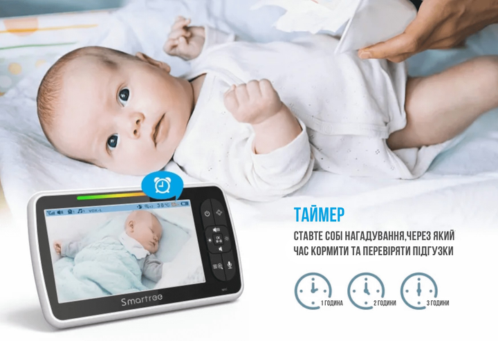 Видеоняня Baby Monitor с 5-дюймовым экраном SM-650 - изображение 7
