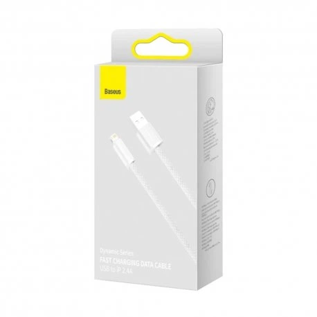 Кабель Baseus Dynamic Series Fast Charging USB to Lightning 2.4A 1m White (CALD000402) - Фото 2 Кабель Baseus Dynamic Series Fast Charging USB to Lightning 2.4A 1m White (CALD000402) - зображення 2