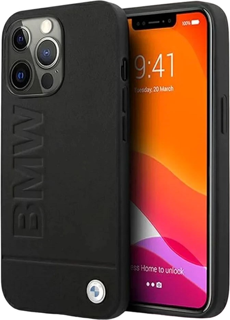 Панель BMW Signature Imprint для Apple iPhone 13 Pro Max Чорний (3666339022600) - зображення 1