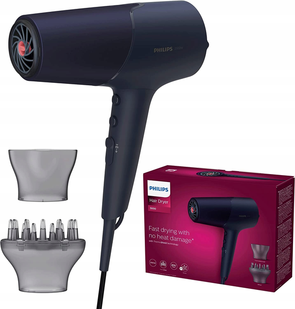 Suszarka do włosów Philips Series 5000 BHD510/00 - obraz 4