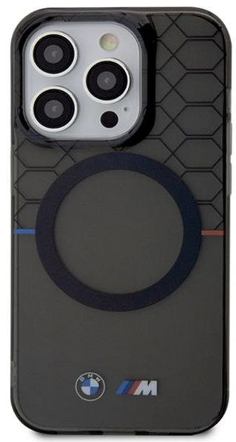 Etui plecki BMW MagSafe Pattern do Apple iPhone 14 Pro Max Grey (3666339122218) - obraz 1