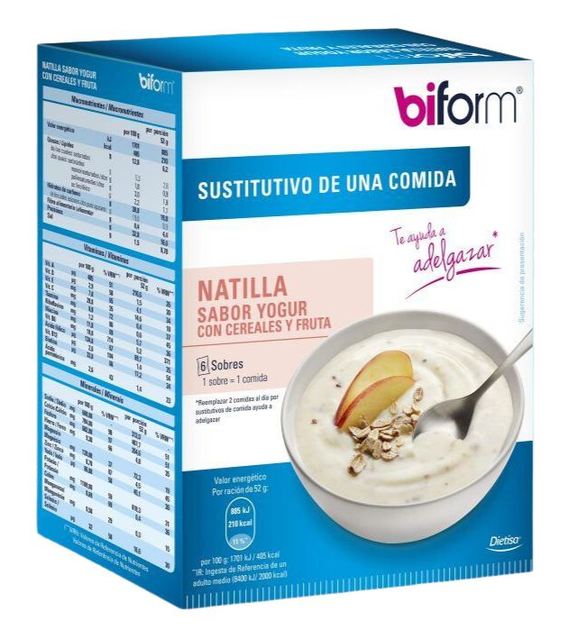 Płatki z jogurtem Biform Natillas Yogur Cereales 6 sobres (3175681048072) - obraz 1