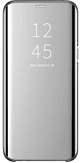 Etui z klapką Anomaly Clear View do Huawei P40 Lite Silver (5907465609180) - obraz 1