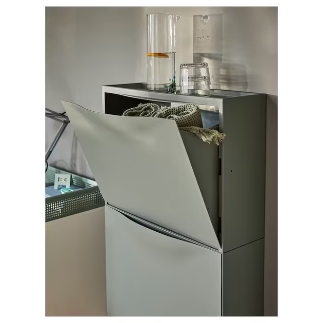Тумба для взуття TRONES IKEA 305.508.97 сіро-зелений - изображение 2