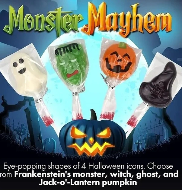 Льодяник на паличці Fusion Select Halloween Candy Lollipops - зображення 6