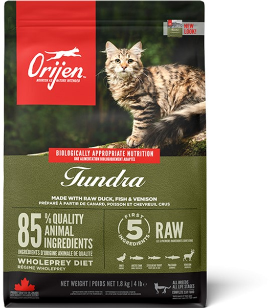 Sucha karma dla kotów wszystkich ras i w każdym wieku Orijen Tundra Cat 1.8 kg (0064992283186) - obraz 1