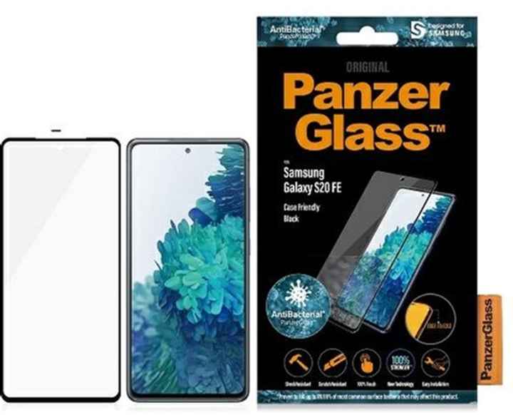 Захисне скло Panzer Glass E2E Microfracture для Samsung Galaxy S20 FE G781 антибактеріальне - зображення 1